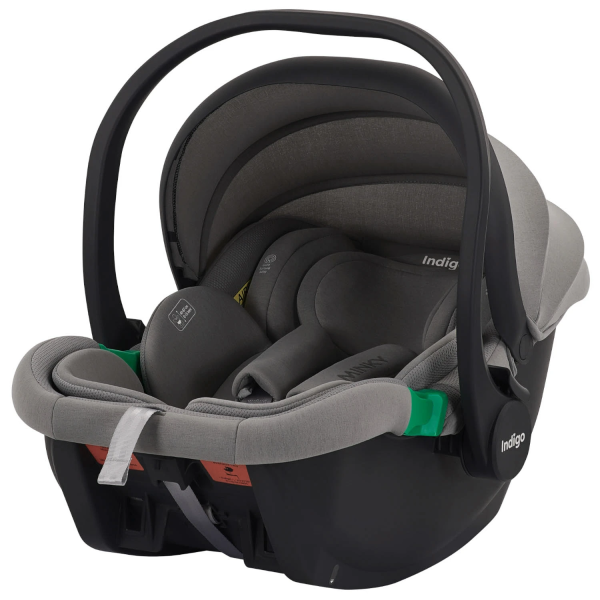 Автокресло Indigo Minky I-SIZE группа 0+ (40-87см) (Светло-серый)