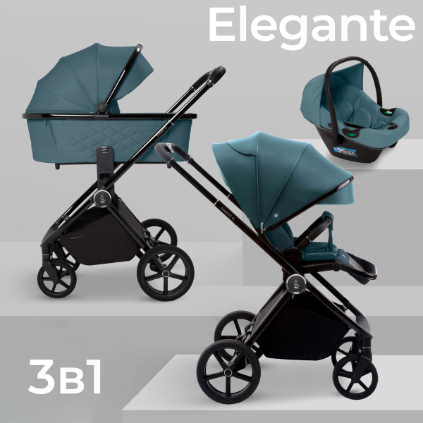 Коляска 3в1 Sweet Baby  SBL Elegante GL (427280 GL Blue)