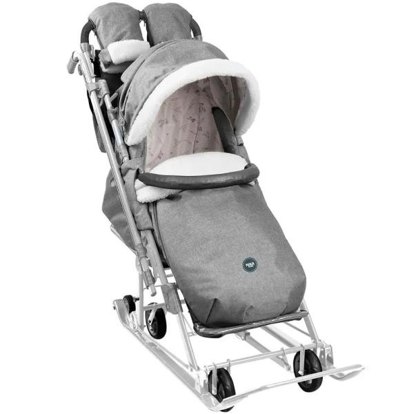 Санки-коляска Ника Детям НД7-8К (НД7-8К/9  Дымчатый)