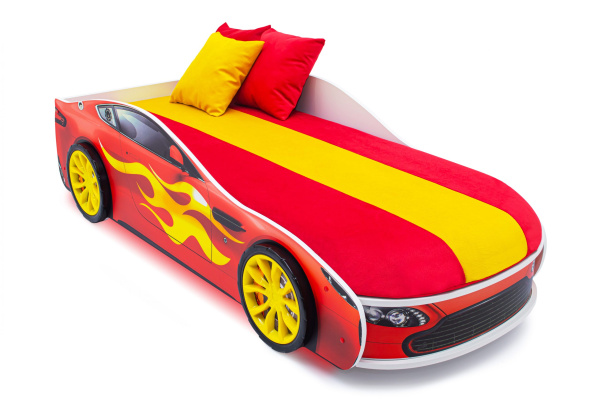 Детская кровать-машина Бондмобиль РАСПРОДАЖА 170х70см (красный)