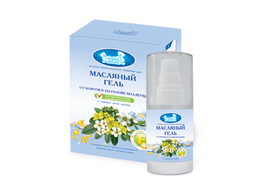 Масляный гель от корочек на голове младенца Наша Мама 