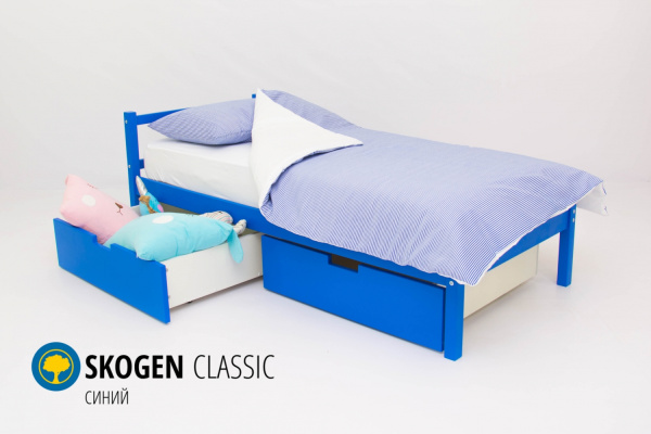 Детская кровать "Skogen classic "160х70  (синий)