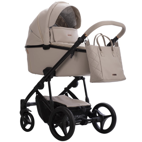 Коляска Bebetto Loren Gloss 2в1 (05 св.бежевая кожа)