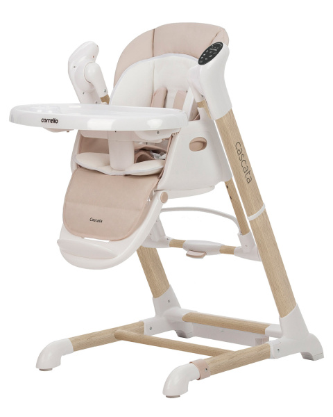 Стульчик-качели Carrello Cascata (Cream Beige Wooden Сенсорный)