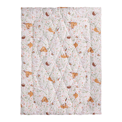 Одеяло BabyRelax 110х140см бязь/лебяжий пух РАСПРОДАЖА (Лесные зверюшки)