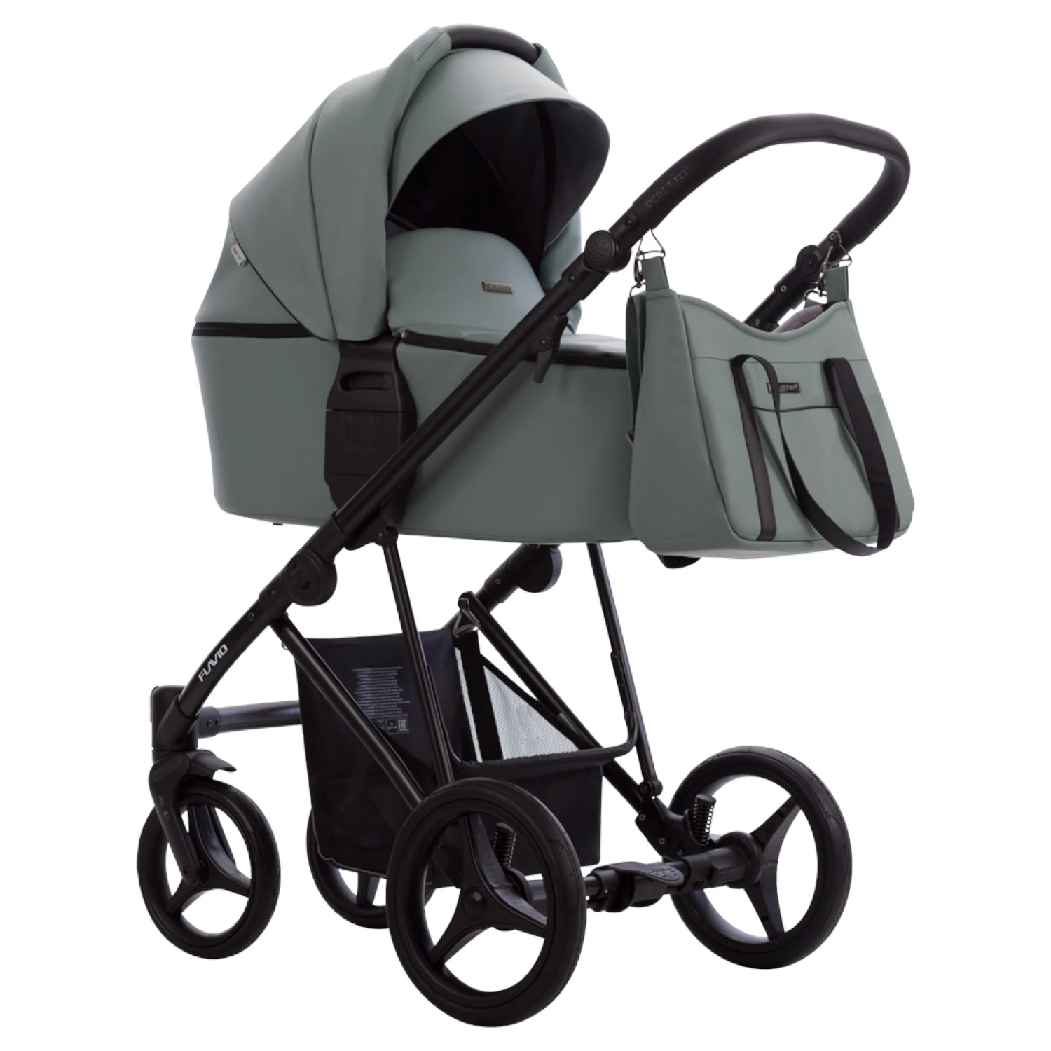 Коляска Bebetto Flavio PRO 2в1 (09 шалфей кожа) Коляска Bebetto Flavio PRO 2в1 (09 шалфей кожа)