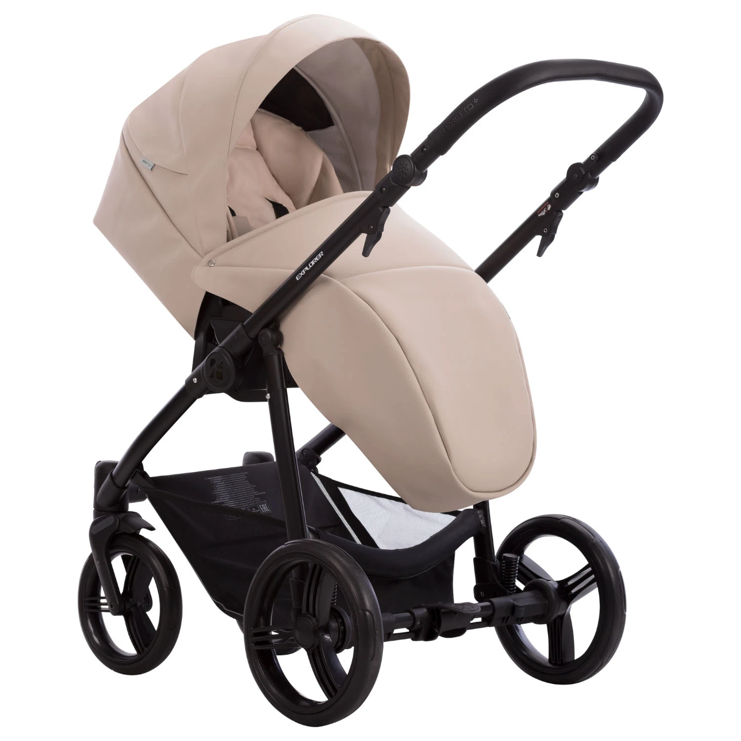 Коляска Bebetto Explorer PRO 2в1 (06 св.бежевая кожа) Коляска Bebetto Explorer PRO 2в1 (06 св.бежевая кожа)