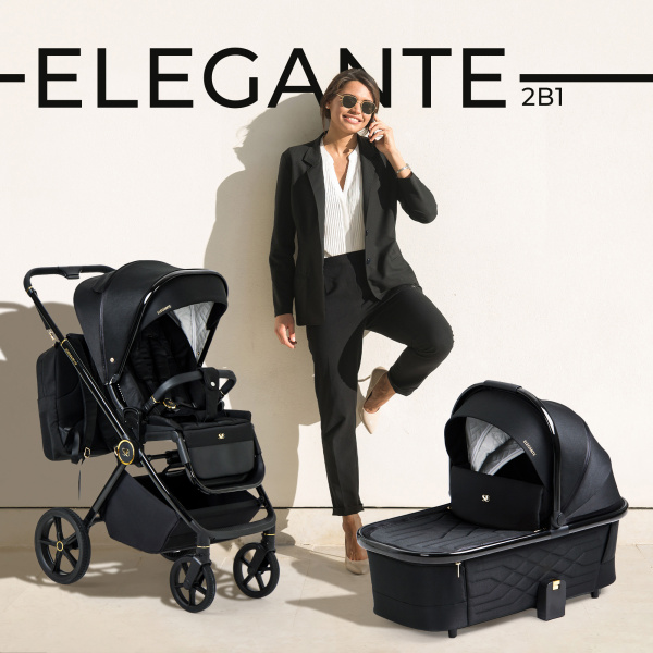 Коляска 2в1 Sweet Baby Elegante GL (427208 Black)