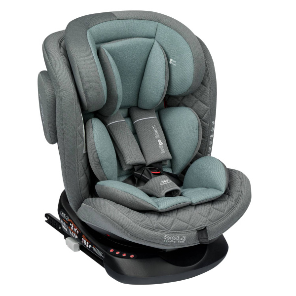 Автокресло Indigo SMART ISOFIX 0-36 кг (Серый-зеленый)