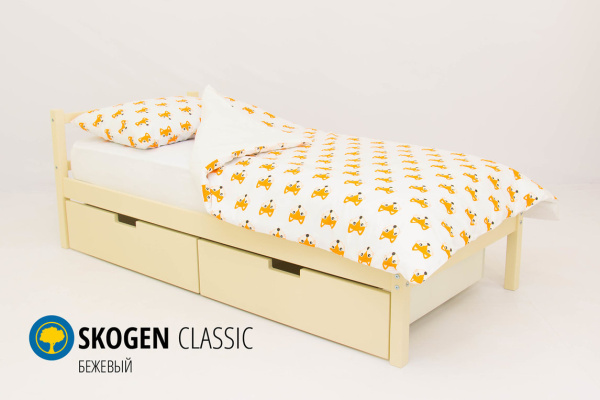 Детская кровать "Skogen classic "160х70  (бежевый)