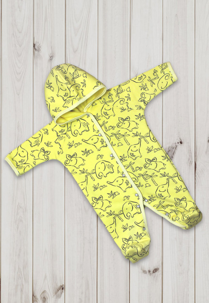 Комбинезон без подклада Клубочки (Желтый)