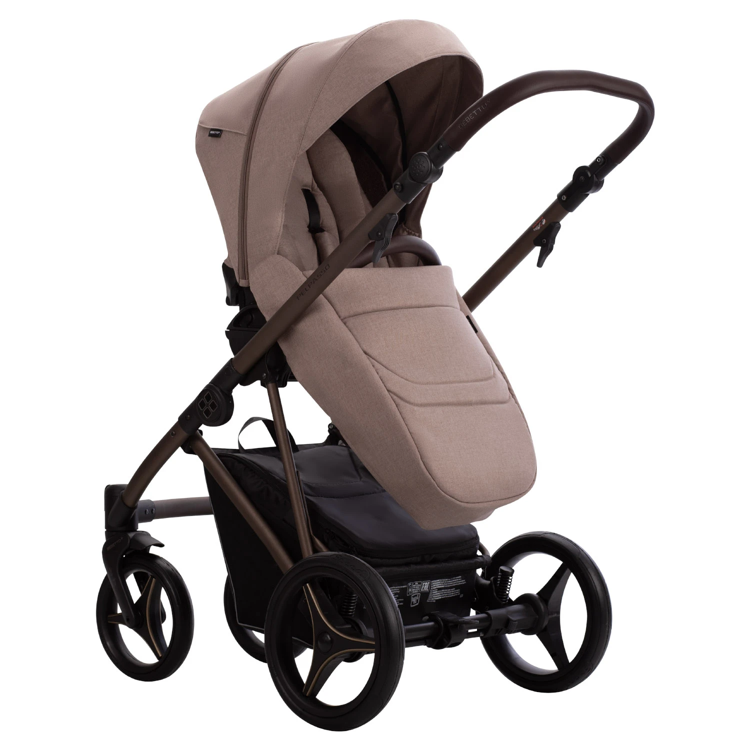 Коляска 2в1 Bebetto Pelpasso (02 Choco бежевый) Коляска 2в1 Bebetto Pelpasso (02 Choco бежевый)