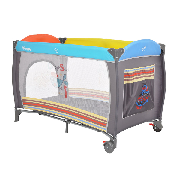 Манеж-кровать Pituso Granada (Grey/ Серый)
