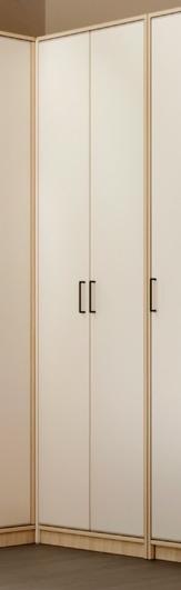 Прихожая Н-9. Шкаф 2-х дверный для одежды ЛДСП (Сонома/белый)