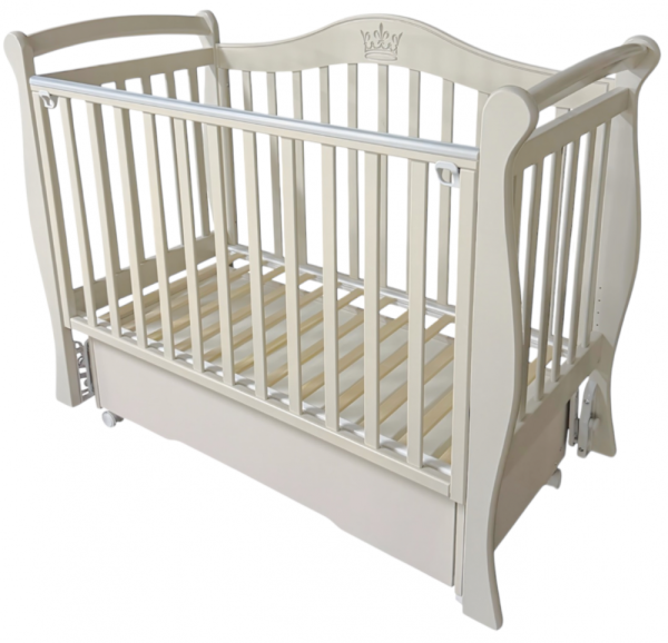 Кровать "Эмили" (2) автостенка, универсальный маятник, закрытый ящик, колеса 738302 (кашемир)