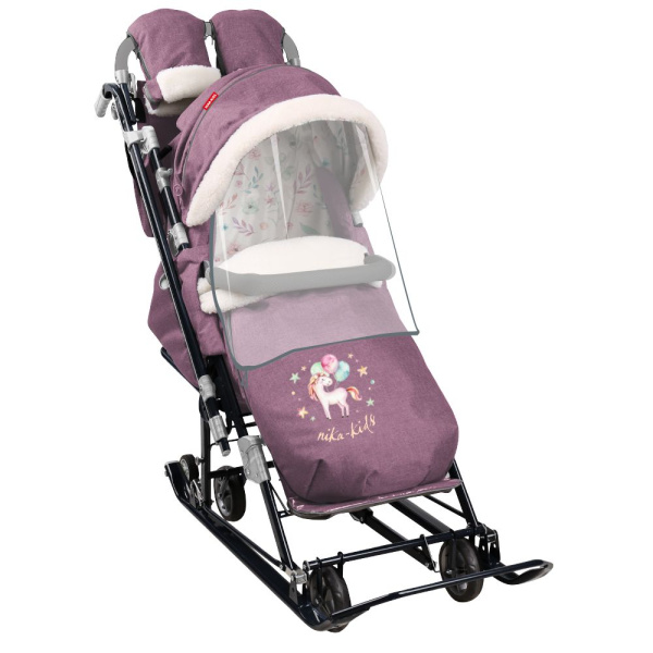 Санки-коляска Ника Детям НД7-8К (НД7-8К/10 вересковый)