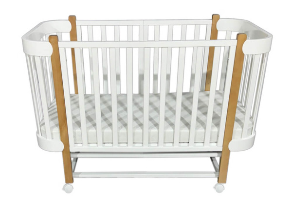 Кровать Антел Солнышко-3 (Белый/Бук)