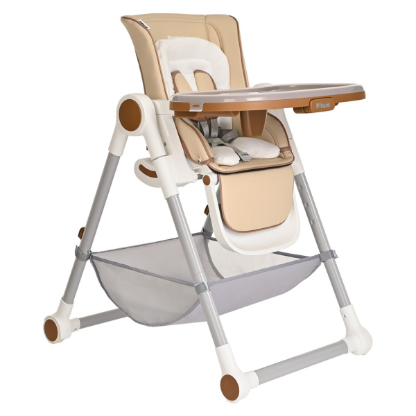Стул для кормления Pituso Elcanto Delux (Beige/Бежевый ECO-кожа )