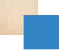 Стол компьютерный №1 126,6х132,6х65 см (Клён+синий)