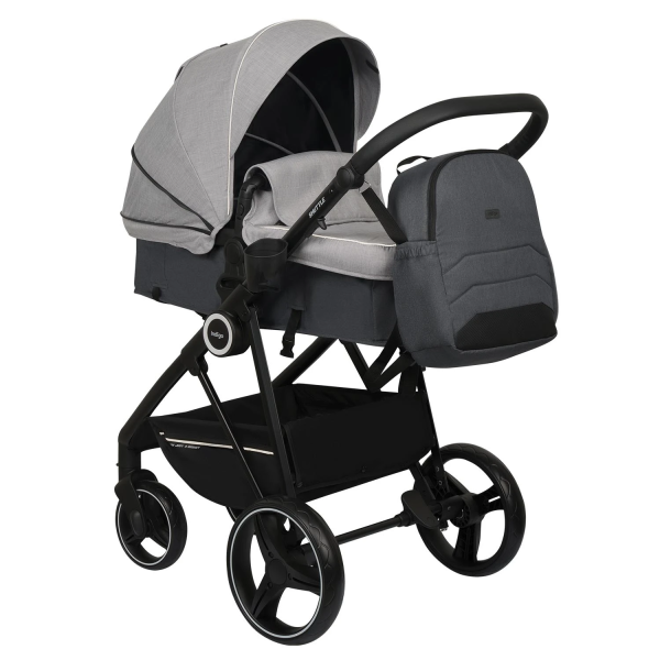 Коляска-трансформер Indigo Shuttle 3в1  (Светло-серый- темно серый)