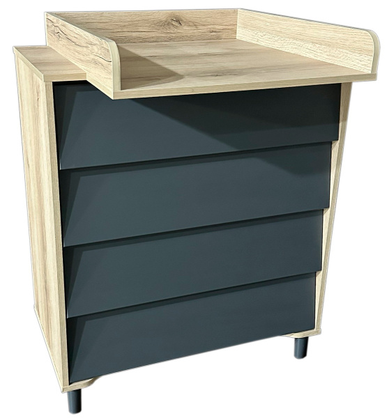Комод Антел Marcel  (Витринный образец 738351 Дуб/Графит)