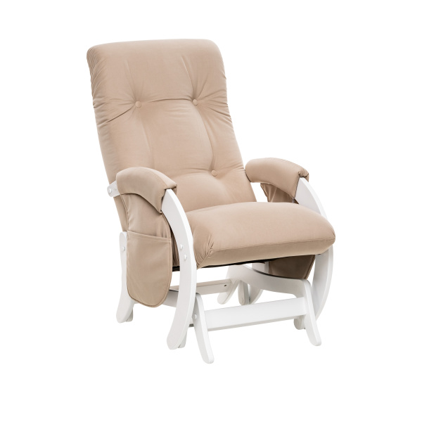 Кресло для кормления Milli Smile с карманами (Молочный дуб/ткань Velutto 18)