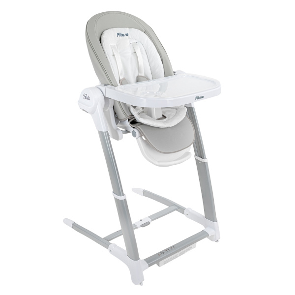 Стульчик для кормления Pituso Triola 3в1 электрокачели/стул/бустер (Light gray/Светло-серый)