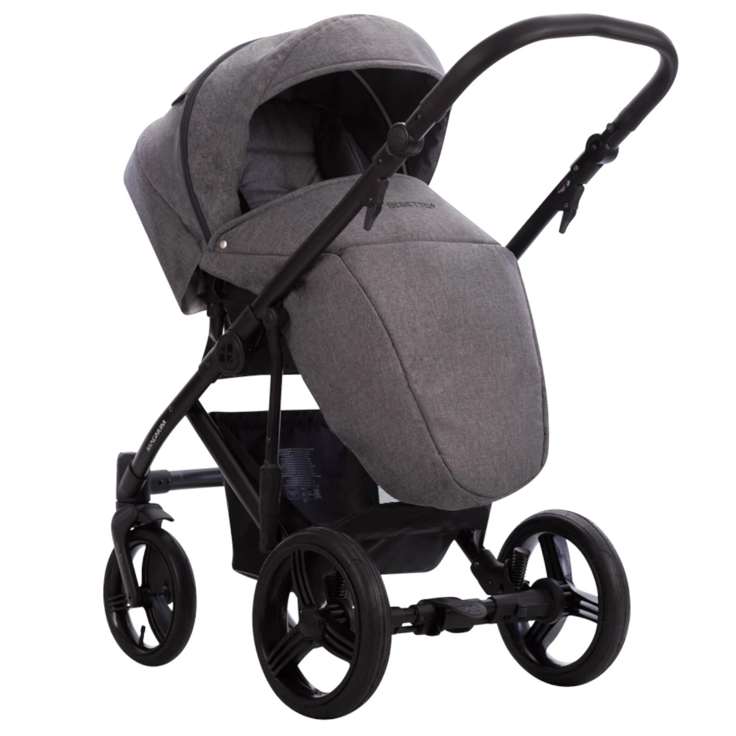 Коляска Bebetto Magnum LUX 2в1 (LG195 т.серый) Коляска Bebetto Magnum LUX 2в1 (LG195 т.серый)