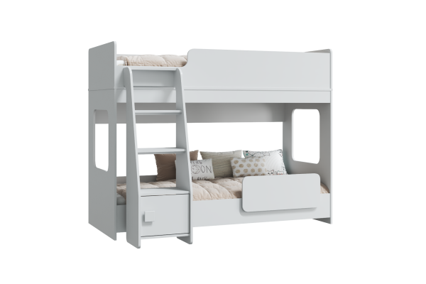 Кровать двухъярусная ТЕМА -1 180х80 (Белый)